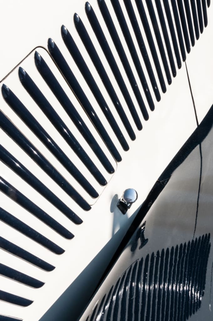 Car abstract at Jersey Festival of Motoring in the Avenue Car Park at West Park, St. Helier, Jersey, Channel Islands