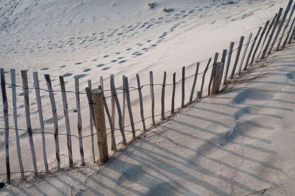 Fences at Les Blanches Banques, (The Sand Dunes), St. Brelade, Jersey, Channel Islands