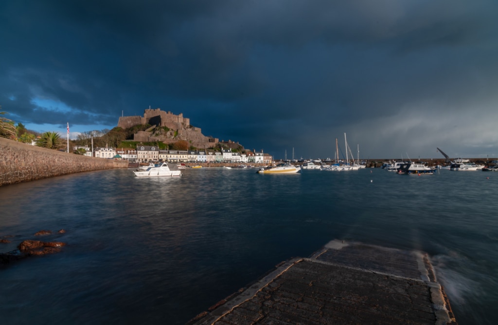 Mont Orgueil Castle, (Gorey Castle), Gorey, St. Martin, Jersey, Channel Islands